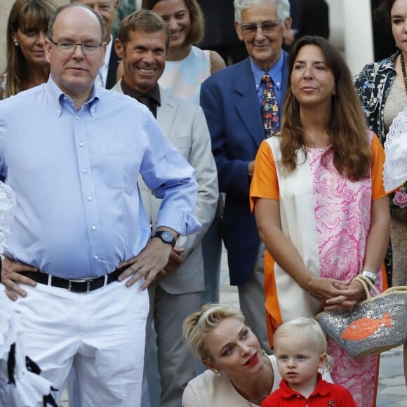 Le prince héréditaire Jacques de Monaco participait avec ses parents le prince Albert et la princesse Charlene de Monaco au traditionnel pique-nique (Cavagnëtu) de rentrée organisé le 10 septembre 2016 pour les Monégasques dans le parc Princesse Antoinette. Deux arbres ont été plantés et bénis en son honneur et celui de sa soeur la princesse Gabriella, absente. © Claudia Albuquerque / Bestimage