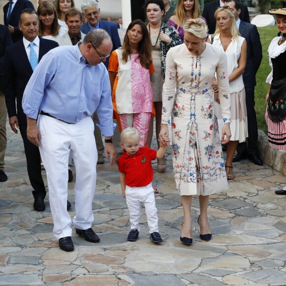 Le prince héréditaire Jacques de Monaco participait avec ses parents le prince Albert et la princesse Charlene de Monaco au traditionnel pique-nique (Cavagnëtu) de rentrée organisé le 10 septembre 2016 pour les Monégasques dans le parc Princesse Antoinette. Deux arbres ont été plantés et bénis en son honneur et celui de sa soeur la princesse Gabriella, absente. © Claudia Albuquerque / Bestimage