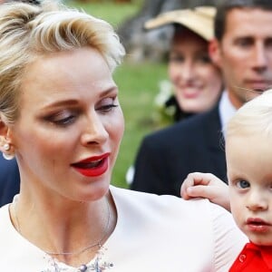 Le prince héréditaire Jacques de Monaco, qui ressemble à sa maman, participait avec ses parents le prince Albert et la princesse Charlene de Monaco au traditionnel pique-nique (Cavagnëtu) de rentrée organisé le 10 septembre 2016 pour les Monégasques dans le parc Princesse Antoinette. Deux arbres ont été plantés et bénis en son honneur et celui de sa soeur la princesse Gabriella, absente. © Claudia Albuquerque / Bestimage