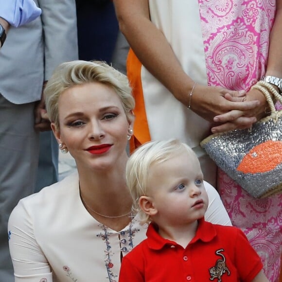 Le prince héréditaire Jacques de Monaco participait avec ses parents le prince Albert et la princesse Charlene de Monaco au traditionnel pique-nique (Cavagnëtu) de rentrée organisé le 10 septembre 2016 pour les Monégasques dans le parc Princesse Antoinette. Deux arbres ont été plantés et bénis en son honneur et celui de sa soeur la princesse Gabriella, absente. © Claudia Albuquerque / Bestimage