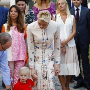 Le prince héréditaire Jacques de Monaco participait avec ses parents le prince Albert et la princesse Charlene de Monaco au traditionnel pique-nique (Cavagnëtu) de rentrée organisé le 10 septembre 2016 pour les Monégasques dans le parc Princesse Antoinette. Deux arbres ont été plantés et bénis en son honneur et celui de sa soeur la princesse Gabriella, absente. © Claudia Albuquerque / Bestimage