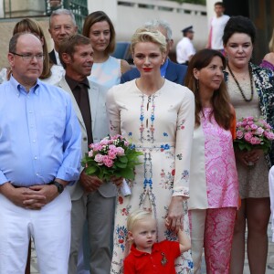 Le prince héréditaire Jacques de Monaco participait avec ses parents le prince Albert et la princesse Charlene de Monaco au traditionnel pique-nique (Cavagnëtu) de rentrée organisé le 10 septembre 2016 pour les Monégasques dans le parc Princesse Antoinette. Deux arbres ont été plantés et bénis en son honneur et celui de sa soeur la princesse Gabriella, absente. © Claudia Albuquerque / Bestimage