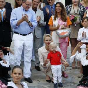 Le prince héréditaire Jacques de Monaco participait avec ses parents le prince Albert et la princesse Charlene de Monaco au traditionnel pique-nique (Cavagnëtu) de rentrée organisé le 10 septembre 2016 pour les Monégasques dans le parc Princesse Antoinette. Deux arbres ont été plantés et bénis en son honneur et celui de sa soeur la princesse Gabriella, absente. © Claudia Albuquerque / Bestimage