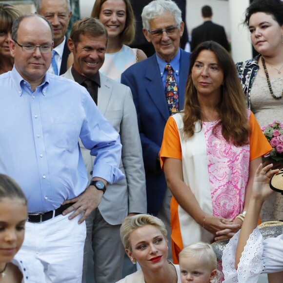 Le prince héréditaire Jacques de Monaco participait avec ses parents le prince Albert et la princesse Charlene de Monaco au traditionnel pique-nique (Cavagnëtu) de rentrée organisé le 10 septembre 2016 pour les Monégasques dans le parc Princesse Antoinette. Deux arbres ont été plantés et bénis en son honneur et celui de sa soeur la princesse Gabriella, absente. © Claudia Albuquerque / Bestimage