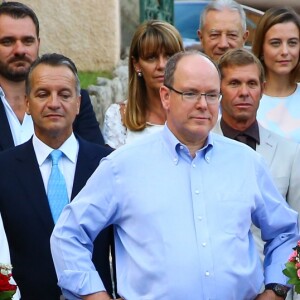 Le prince Albert II et la princesse Charlene de Monaco ont pris part avec leur fils le prince héréditaire Jacques de Monaco au traditionnel pique-nique (cavagnëtu) de rentrée organisé le 10 septembre 2016 pour les Monégasques dans le parc Princesse Antoinette. Deux arbres ont été plantés et bénis en son honneur et celui de sa soeur la princesse Gabriella, absente. © Olivier Huitel /Pool restreint Monaco / Bestimage