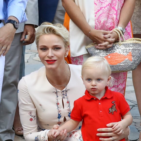 Le prince Albert II et la princesse Charlene de Monaco ont pris part avec leur fils le prince héréditaire Jacques de Monaco au traditionnel pique-nique (cavagnëtu) de rentrée organisé le 10 septembre 2016 pour les Monégasques dans le parc Princesse Antoinette. Deux arbres ont été plantés et bénis en son honneur et celui de sa soeur la princesse Gabriella, absente. © Olivier Huitel /Pool restreint Monaco / Bestimage