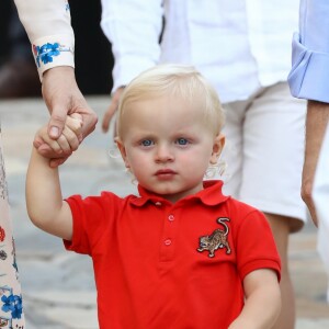 Le prince Albert II et la princesse Charlene de Monaco ont pris part avec leur fils le prince héréditaire Jacques de Monaco au traditionnel pique-nique (cavagnëtu) de rentrée organisé le 10 septembre 2016 pour les Monégasques dans le parc Princesse Antoinette. Deux arbres ont été plantés et bénis en son honneur et celui de sa soeur la princesse Gabriella, absente. © Olivier Huitel /Pool restreint Monaco / Bestimage