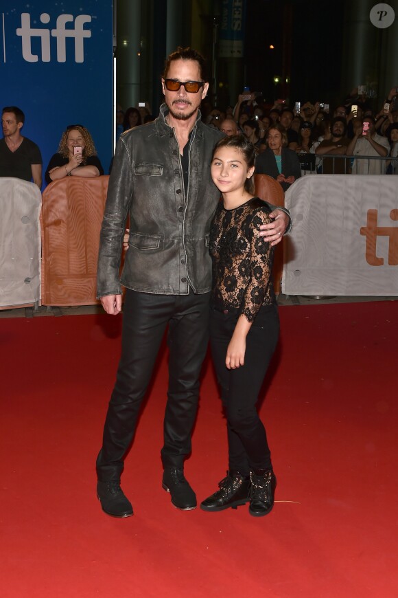 Chris Cornell et sa fille Toni Cornell lors de la première du film "The Promise" au Toronto International Film Festival, le 11 septembre 2016.