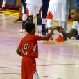 Chris Brown lors du match caritatif de basketball Power 106 All Stars à Los Angeles, le 11 septembre 2016.