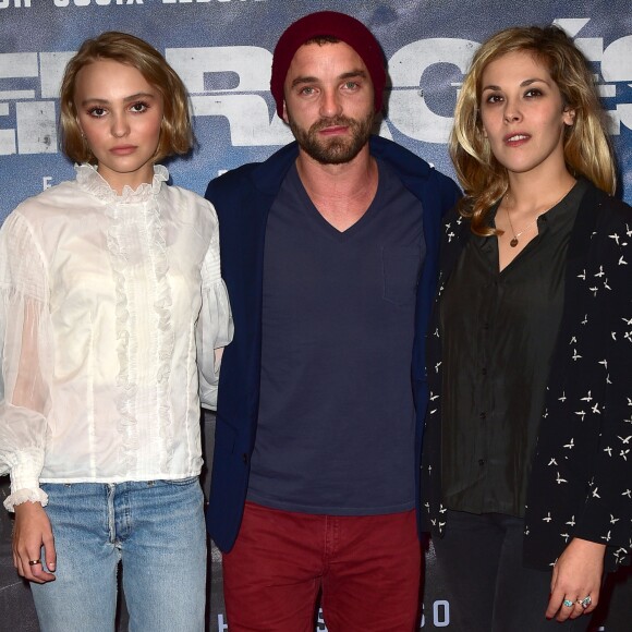 Lily-Rose Depp, Guillaume Gouix et Alysson Paradis - Avant-Première du film "Les Enragés" au cinéma UGC Les Halles à Paris le 28 septembre 2015.  Premiere of "Les Enragés" in Paris, France on september 28, 2015.28/09/2015 - Paris