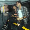 Nicole Scherzinger et son compagnon Grigor Dimitrov rentrent à leur hôtel après un dîner romantique au restaurant Sketch à Londres, le 21 juin 2016.
