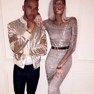 Winnie Harlow et Lewis Hamilton, photo publiée sur Instagram le 11 septembre 2016