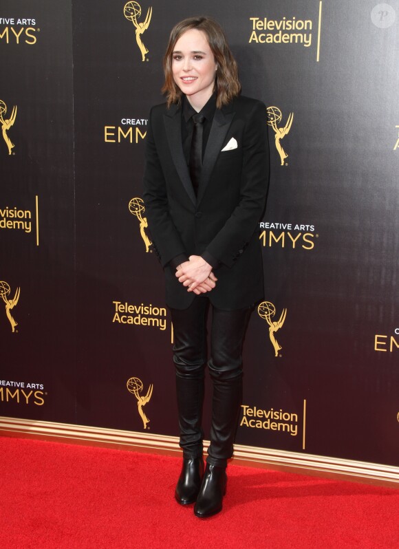 Ellen Page à la soirée Creative Arts Emmy Awards au théâtre The Microsoft à Los Angeles, le 11 septembre 2016