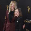 Ellen Page et sa compagne Samantha Thomas à la soirée Creative Arts Emmy Awards au théâtre The Microsoft à Los Angeles, le 11 septembre 2016
