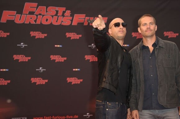 Vin Diesel et Paul Walker à Cologne, le 27 avril 2011.