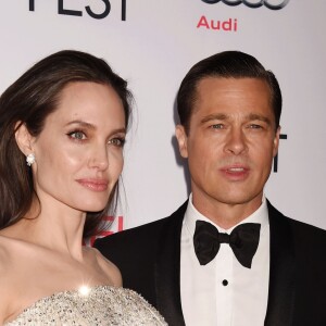 Angelina Jolie et son mari Brad Pitt - Première de "By the Sea" à Los Angeles le 5 novembre 2015 dans le cadre de l'Audi Opening Night Gala.