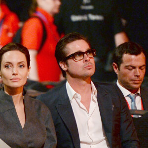 Angelina Jolie et Brad Pitt - Conférence pour la prévention contre les violences sexuelles lors des conflits. Londres, le 13 juin 2014