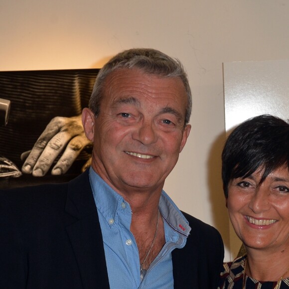 Laurence et Pierre Lemarchal (Parents de Grégory Lemarchal) - Vernissage de l'exposition de Nikos Aliagas "Mémoires de Mains" à la Galerie Guillaume à Paris, France, le 20 septembre 2016. Exposition au profit de l'association "Grégory Lemarchal". © Veeren/Bestimage