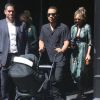 Chrissy Teigen et son mari John Legend se promènent avec leur fille Luna et déjeunent dans le quartier de West Village à New York , le 29 août 2016