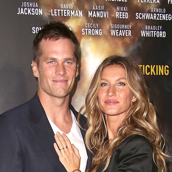 Tom Brady et sa femme Gisele Bündchen à la première de ''Years of Living Dangerously'' au musée d'histoire naturel à New York, le 21 septembre 2016© Sonia Moskowitz/Globe Photos via Zuma/Bestimage