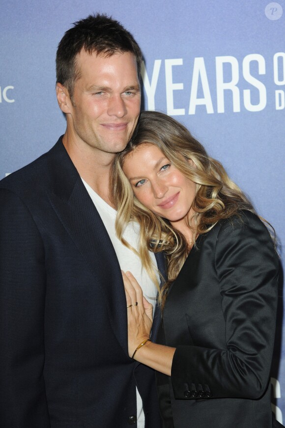 Gisele Bündchen et son mari Tom Brady à la première de "National Geographic's Years of Living Dangerously - Saison 2" à New York, le 21 septembre 2016.