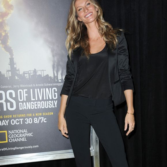 Gisele Bündchen à la première de "National Geographic's Years of Living Dangerously - Saison 2" à New York, le 21 septembre 2016.