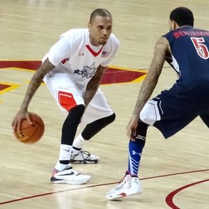 Chris Brown lors d'un match caritatif de basketball à Los Angeles, le 11 septembre 2016.
