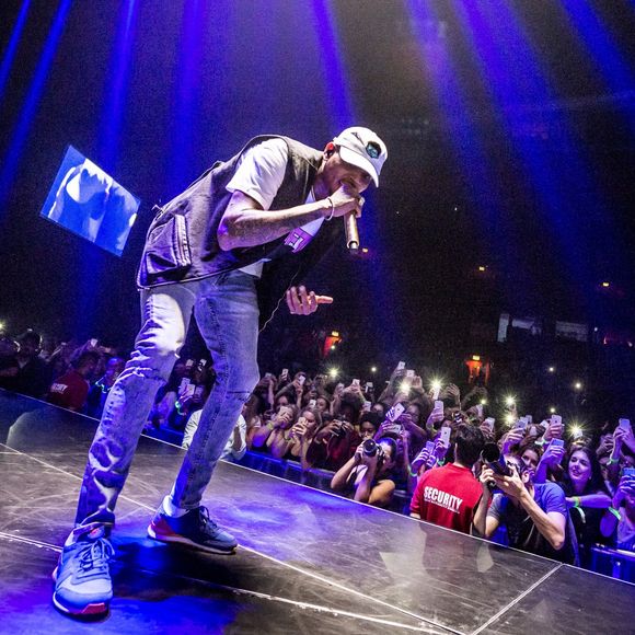 Chris Brown en concert à Stockholm en Suède le 2 juin 2016.