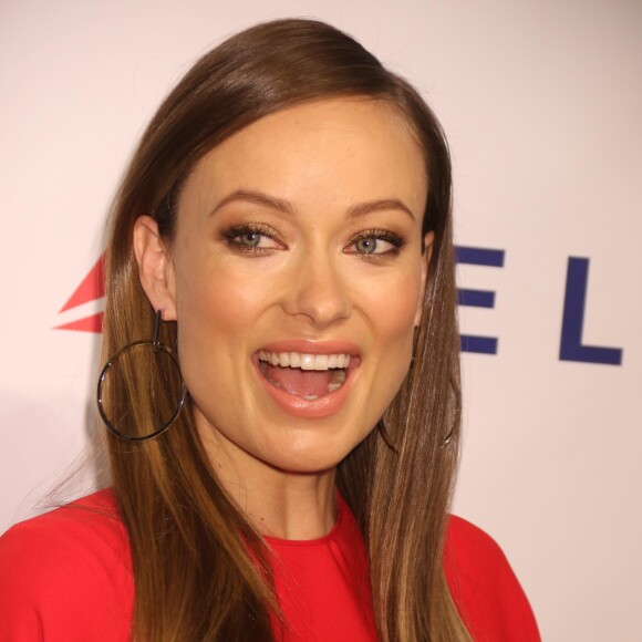 Olivia Wilde enceinte à la soirée d'honneur du réalisateur américain Martin Scorsese au Friars Club à Cipriani Wall street à New York, le 21 septembre 2016