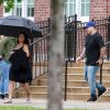 Exclusif - Blac Chyna enceinte et son fiancé Rob Kardashian sur le tournage de leur téléréalité à Washington le 4 juillet 2016.