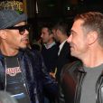  JoeyStarr et Kool Shen se retrouvent lors de la soirée de lancement du jeu vidéo "FIFA 17" au Cercle Cadet à Paris le 26 septembre 2016. © Veeren/Bestimage 
