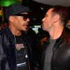 JoeyStarr et Kool Shen se retrouvent lors de la soirée de lancement du jeu vidéo "FIFA 17" au Cercle Cadet à Paris le 26 septembre 2016. © Veeren/Bestimage