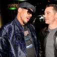  JoeyStarr et Kool Shen se retrouvent lors de la soirée de lancement du jeu vidéo "FIFA 17" au Cercle Cadet à Paris le 26 septembre 2016. © Veeren/Bestimage 