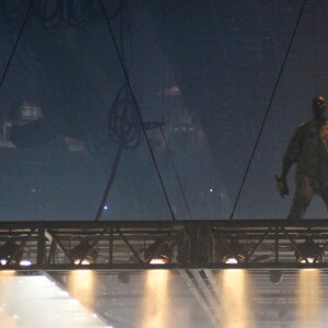 Kanye West en concert au Toyota Center à Houston, le 20 septembre 2016.