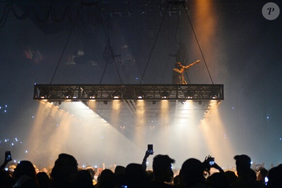 Kanye West en concert au Toyota Center à Houston, le 20 septembre 2016.