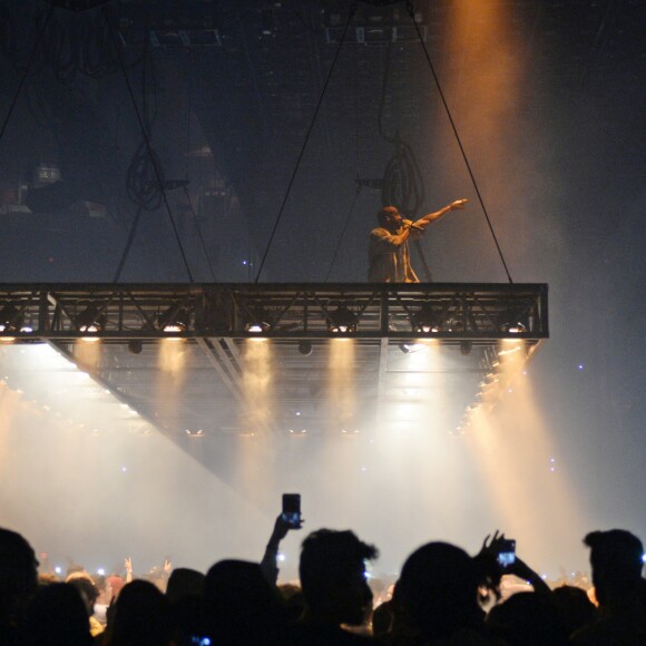 Kanye West en concert au Toyota Center à Houston, le 20 septembre 2016.