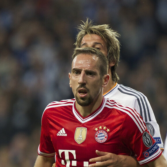 Franck Ribery - Match de demi finale Real Madrid (1) contre Bayern Munich (0) lors de la ligue des champions au Stade Santiago Bernabéu à Madrid, le 23 avril 2014.  UEFA Champions League semi-final first leg match between Real Madrid (1) and Bayern Munich (0) at Santiago Bernabeu stadium - Madrid-April 23, 201423/04/2014 - Madrid