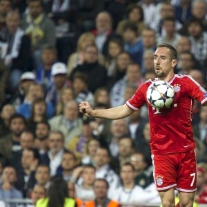 Franck Ribery - Match de demi finale Real Madrid (1) contre Bayern Munich (0) lors de la ligue des champions au Stade Santiago Bernabéu à Madrid, le 23 avril 2014.  UEFA Champions League semi-final first leg match between Real Madrid (1) and Bayern Munich (0) at Santiago Bernabeu stadium - Madrid-April 23, 201423/04/2014 - Madrid