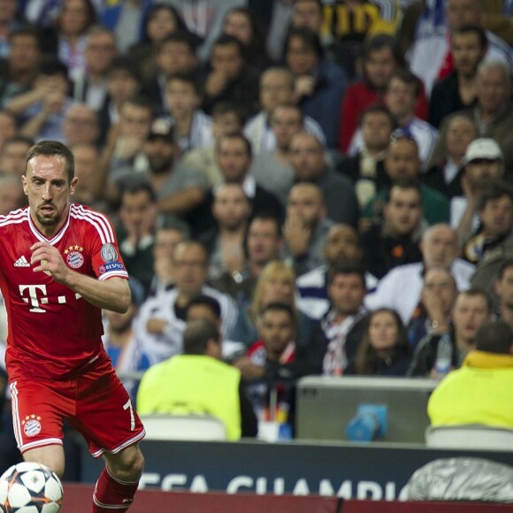 Franck Ribery - Match de demi finale Real Madrid (1) contre Bayern Munich (0) lors de la ligue des champions au Stade Santiago Bernabéu à Madrid, le 23 avril 2014.  UEFA Champions League semi-final first leg match between Real Madrid (1) and Bayern Munich (0) at Santiago Bernabeu stadium - Madrid-April 23, 201423/04/2014 - Madrid
