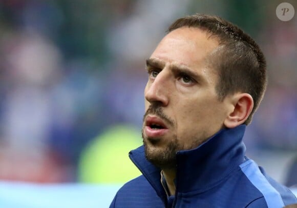 Franck Ribery - L'equipe de France de football s'est qualifiee pour la prochaine Coupe du Monde au Bresil en battant l'Ukraine 3 a 0 au Stade de France en match de barrage a Saint-denis le 19 novembre 2013.  The football team of France qualified for the FIFA World Cup in Brazil after beating Ukraine 3 to 0 at the Stade de France in playoff in Saint-Denis 19 November 2013.19/11/2013 - Saint-Denis