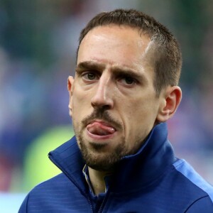 Franck Ribery - L'equipe de France de football s'est qualifiee pour la prochaine Coupe du Monde au Bresil en battant l'Ukraine 3 a 0 au Stade de France en match de barrage a Saint-denis le 19 novembre 2013.  The football team of France qualified for the FIFA World Cup in Brazil after beating Ukraine 3 to 0 at the Stade de France in playoff in Saint-Denis 19 November 2013.19/11/2013 - Saint-Denis