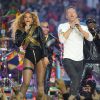 Beyonce et Chris Martin lors du show de la mi-temps de la finale du Super Bowl le 7 février 2016.