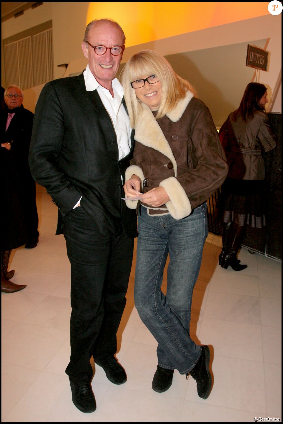 Exclusif - Pascal Desprez et Mireille Darc au concert de Charles Aznavour à Paris en 2007