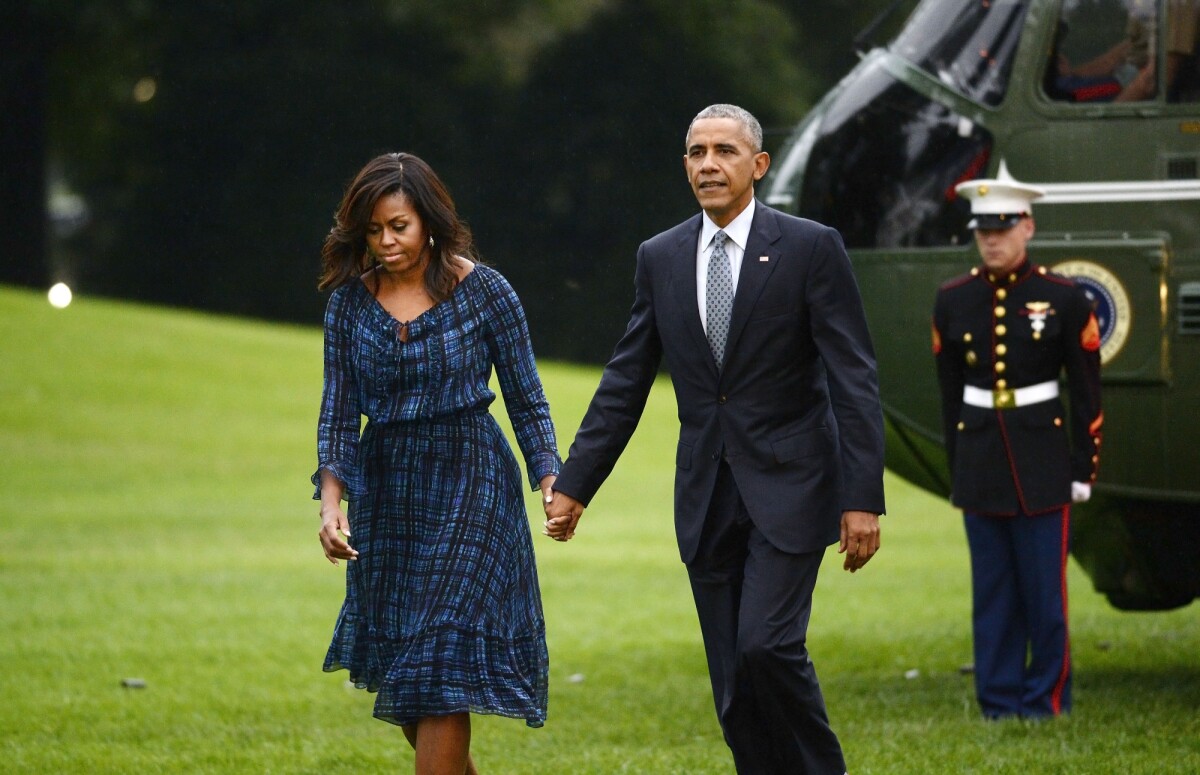 Photo : Barack Obama et Michelle Obama, le 28 septembre 2016 à la ...