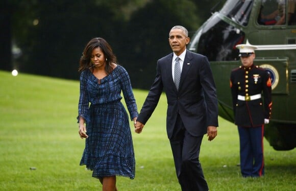 Barack Obama et Michelle Obama, le 28 septembre 2016 à la Maison Blanche