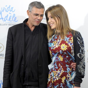 Adèle Exarchopoulos et le réalisateur Abdellatif Kechiche font la promotion du film "La vie d'Adèle" à Madrid, le 22 octobre 2013.