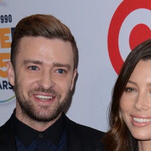 Justin Timberlake et sa femme Jessica Biel aux GLSEN Awards à l'hôtel Wilshire de Beverly Hills le 23 octobre 2015