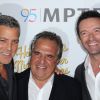 George Clooney, Jim Gianopulos, Hugh Jackman lors du 95e anniversaire du MPTF à Los Angeles, le 1er octobre 2016.