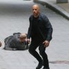 Exclusif - Vin Diesel et Michelle Rodriguez sur le tournage de "Fast & Furious 8" à Atlanta, le 12 juillet 2016.