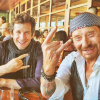 Yodelice, Guillaume Canet et Johnny Hallyday en Californie (photo postée le 3 octobre 2016)